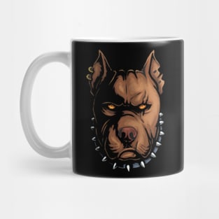 Pitbull Dog Head Mug